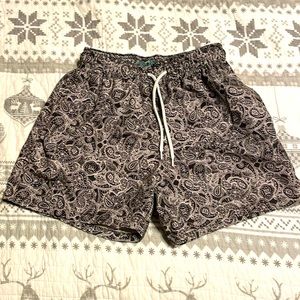 Paisley swim trunks